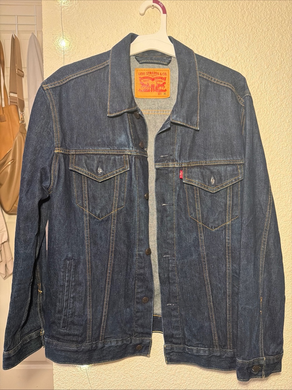 Levi's Men's Indigo Blue Denim Jacket XL
